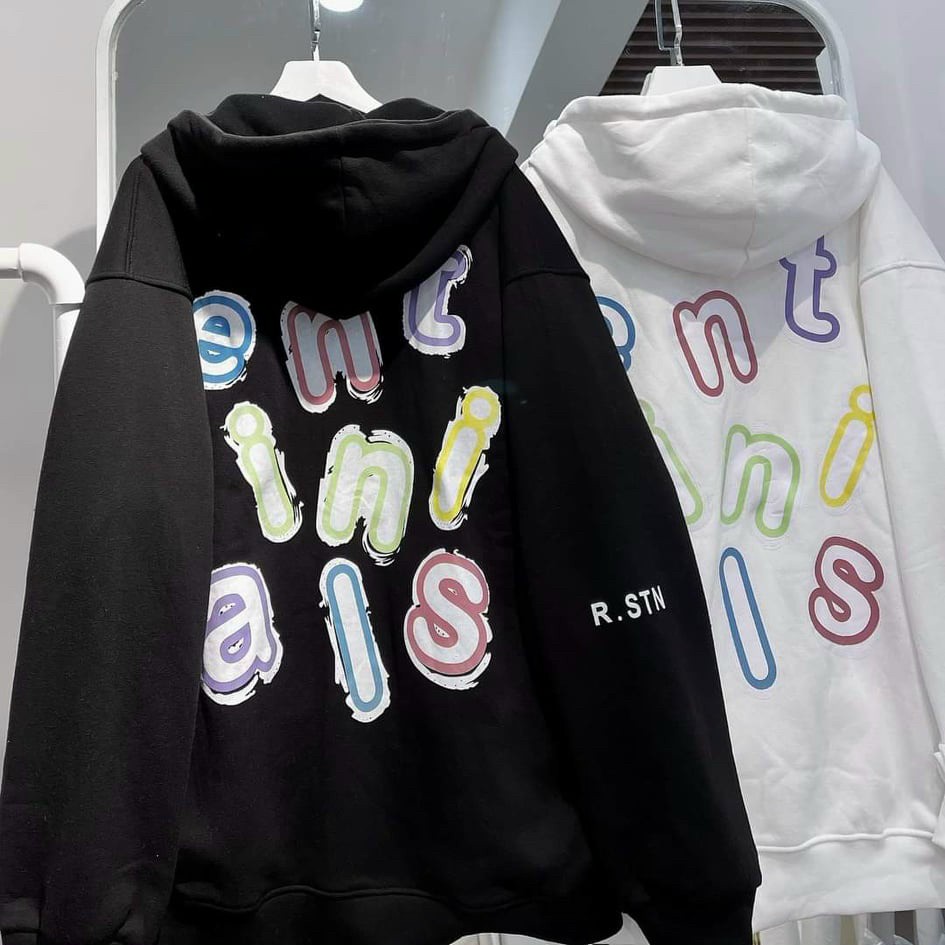 [Ảnh thật] áo khoác form rộng R.STN nam - nữ, Áo khoác nữ nam hoodie in chữ sau lưng, chất nỉ dày một xíu thui hàng xu hướng 2022, Áo Khoác Hoodie Nỉ Bông Khóa Zip Kéo SENTINIAL Form Rộng Unisex Nam Nữ Ullzang