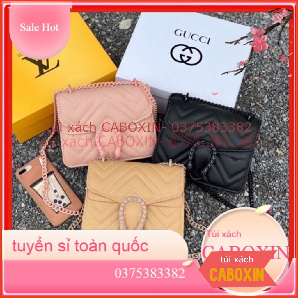 Túi xách nữ sang chảnh phối phụ kiện đầu rồng -CABOXIN tuyển sỉ toàn quốc