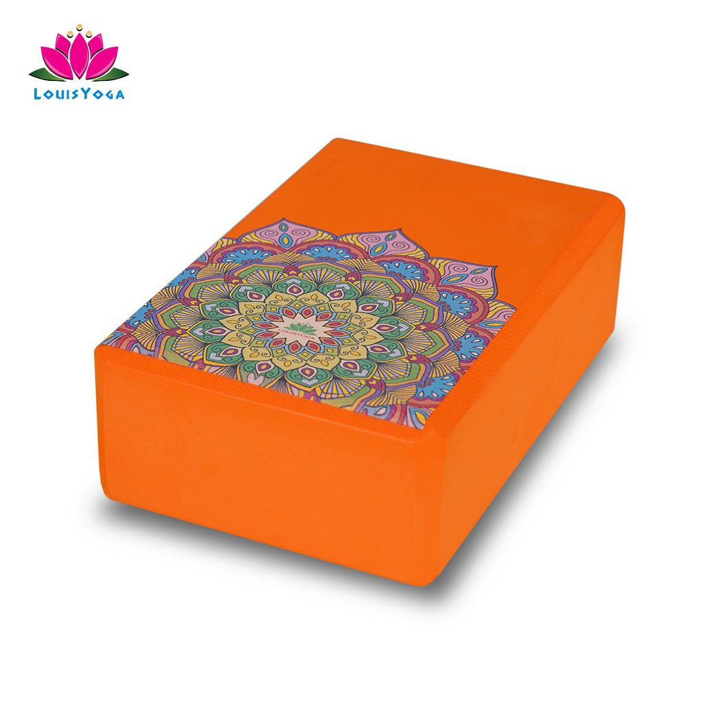 Gạch tập yoga sắc Madala Kích thước: 23x15x7.6cm. Trọng lượng 200g