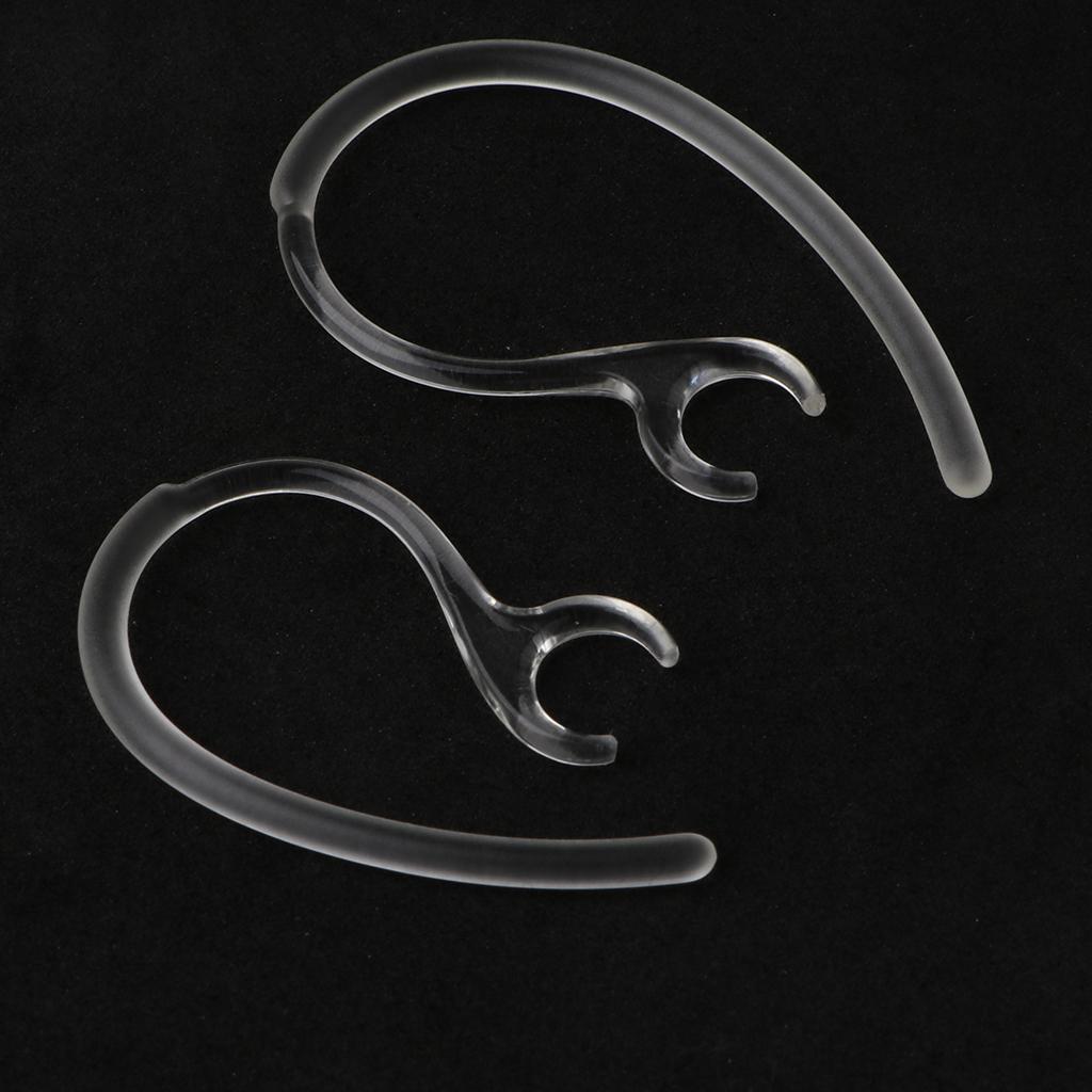 2X 10 Pieces Replacement Earhook Ear Earloop Clip For Headset clear