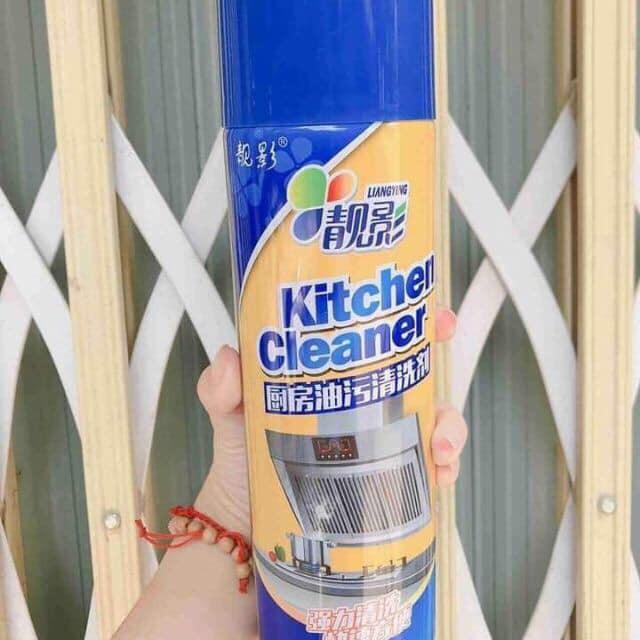 Bình Xịt Vệ Sinh Bếp Bọt Tuyết Đa Năng Kitchen Clear 500ml - Tẩy Sạch Vết Bẩn Mùi Thơm Dễ Chịu