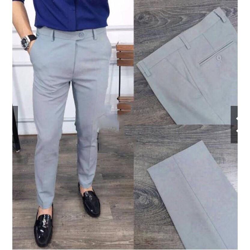 Quần tây nam Hàn Quốc ống côn co giãn cao cấp