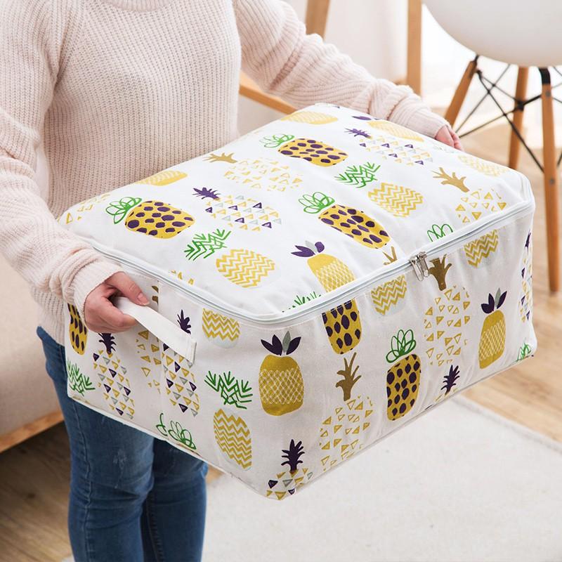 Túi đựng chăn ga gối chống bụi họa tiết xương rồng