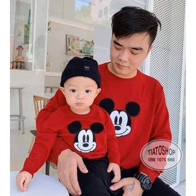 Áo gia đình thu đông hình gấu yêu