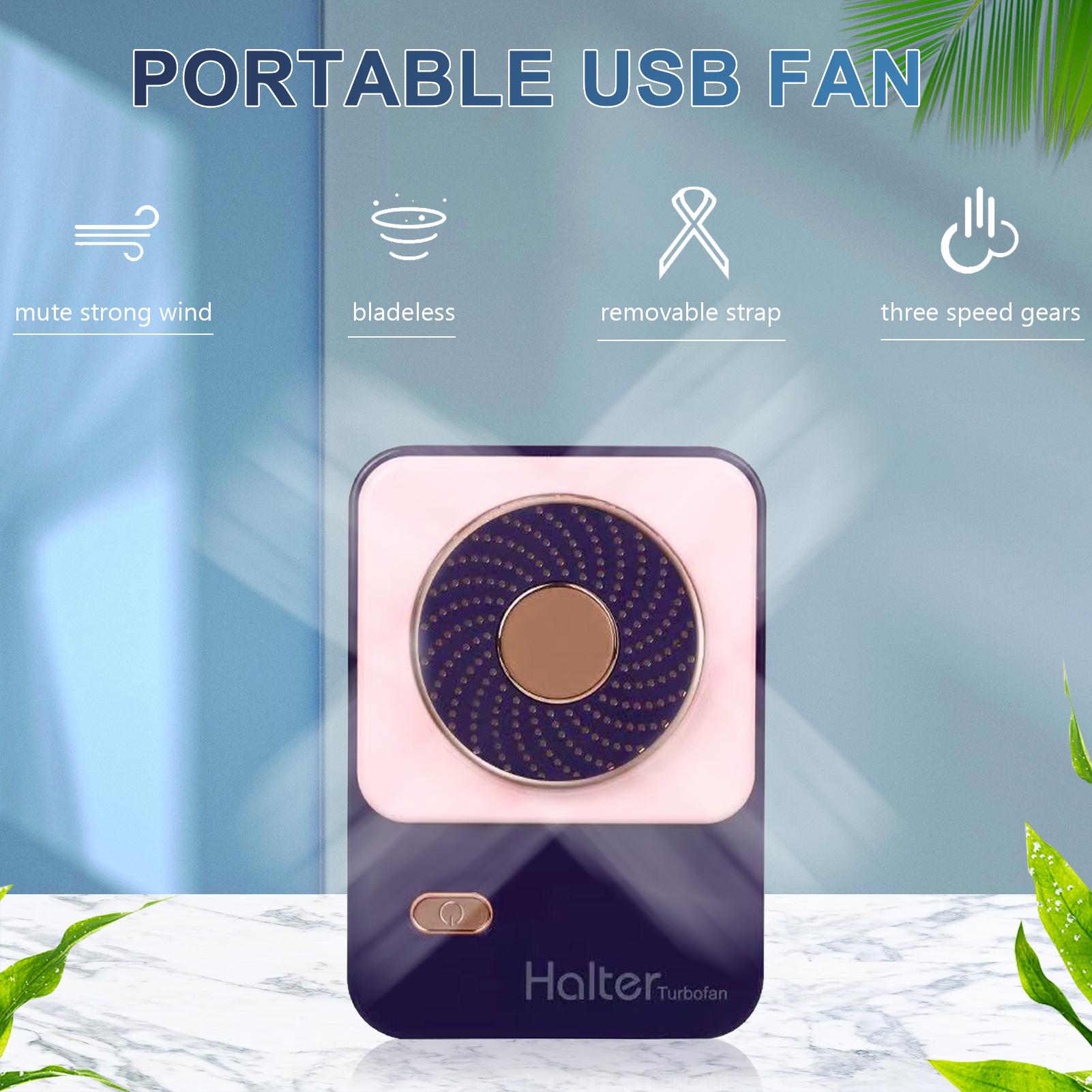 Quạt không cánh có cổng sạc USB 3 chế độ