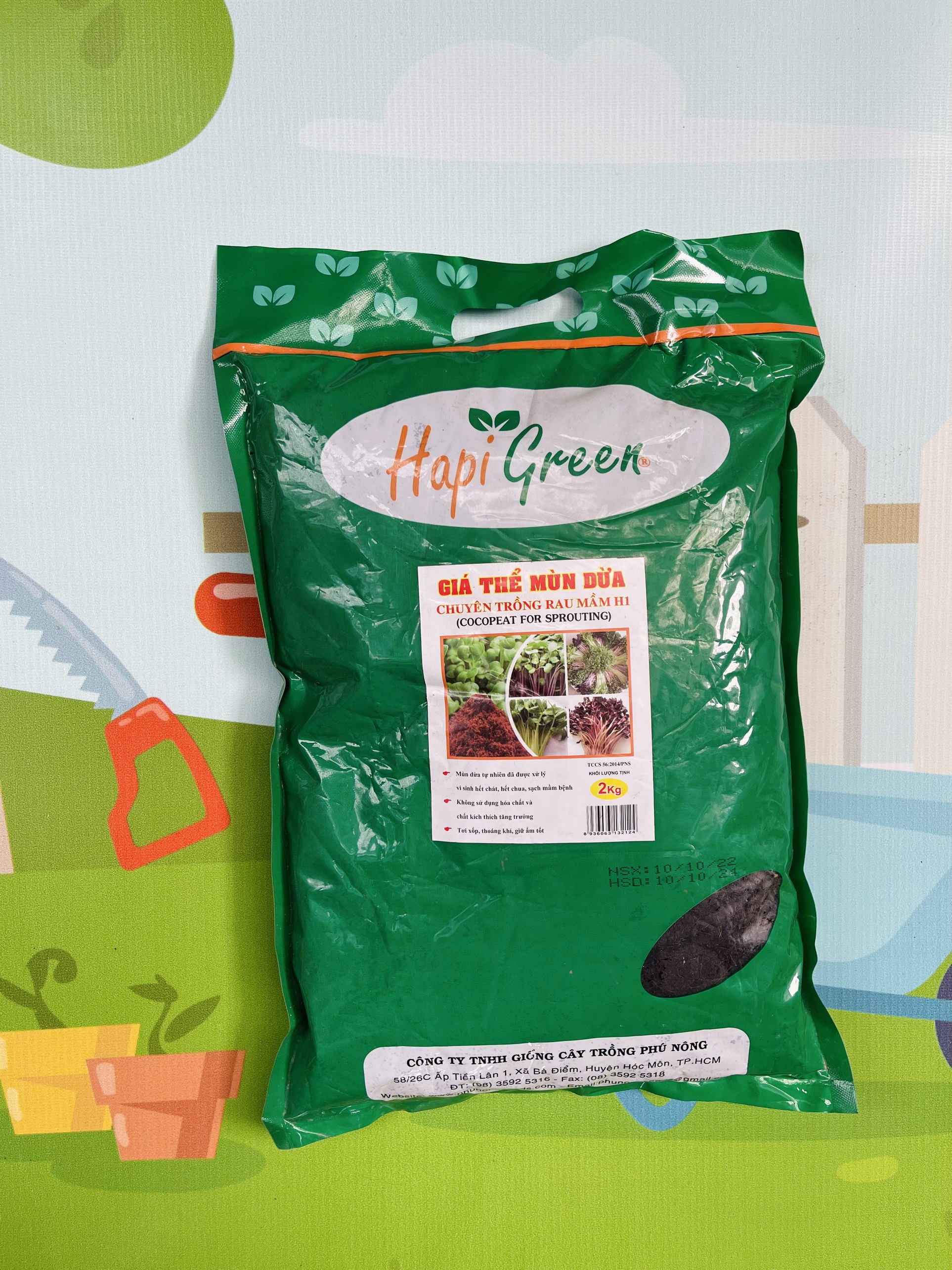GÓI 2 KG - GIÁ THỂ MÙN DỪA PN TRỒNG RAU MẦM