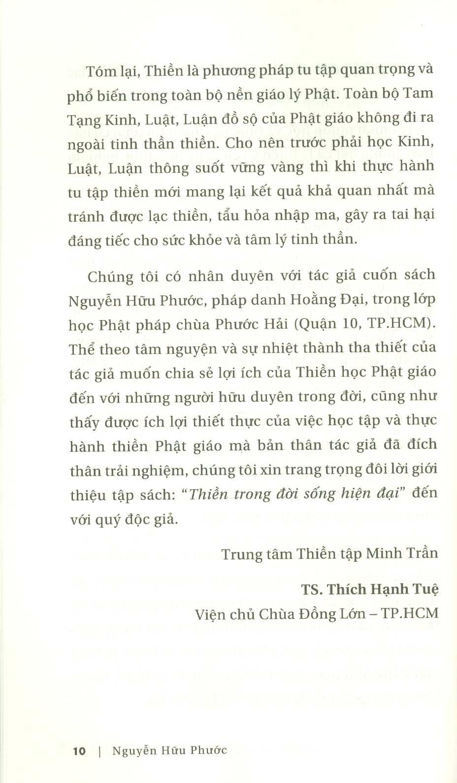 Thiền Trong Đời Sống Hiện Đại