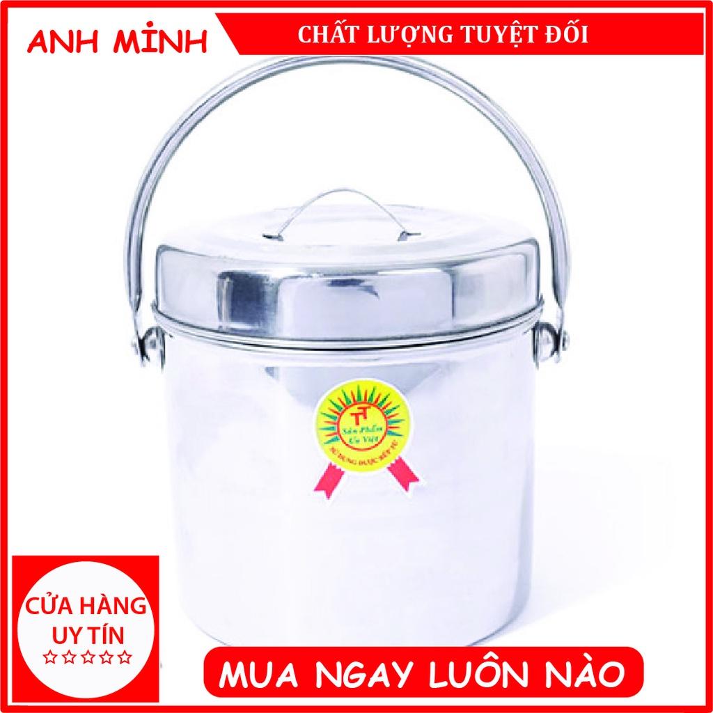 Cà mên 2 tầng inox đáy cao giữ nhiệt