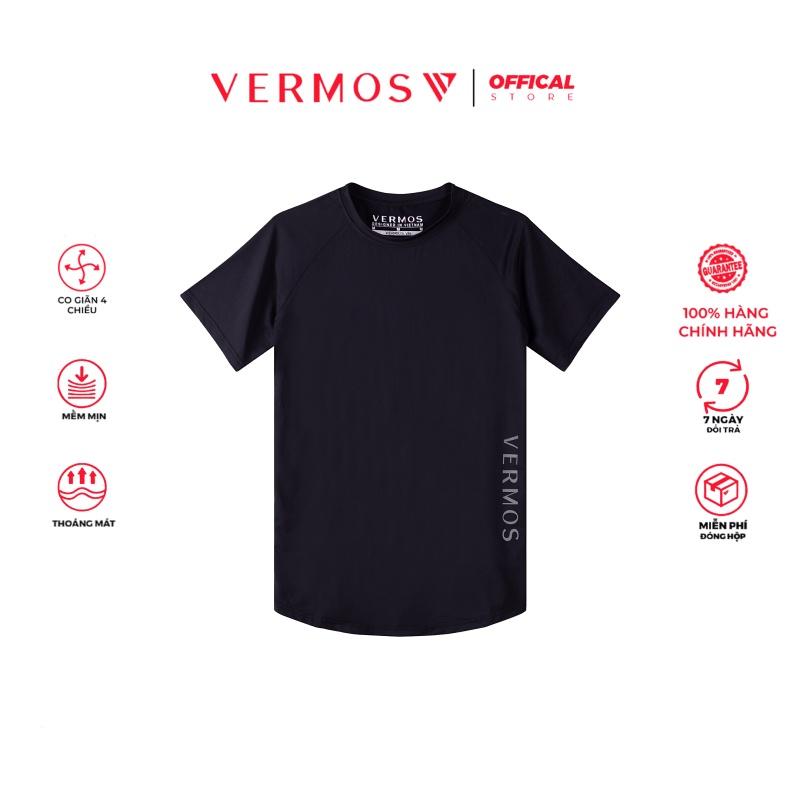 Áo Thun Thể Thao Nam,Áo Tập Gym Nam VERMOS V2 Đen