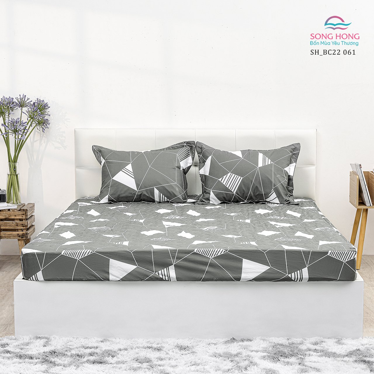 Bộ ga chun không chần Sông Hồng 120x200