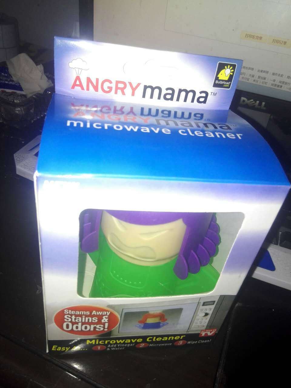 Búp Bê Angry Mama Phun Hơi Nước Vệ Sinh Lò Vi Sóng