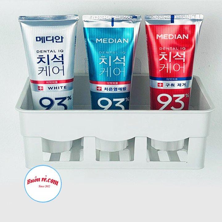 Khay đựng vật dụng nhà tắm nhà bếp dán tường 2 size, Khay đựng đồ đa năng nhựa PP cao cấp