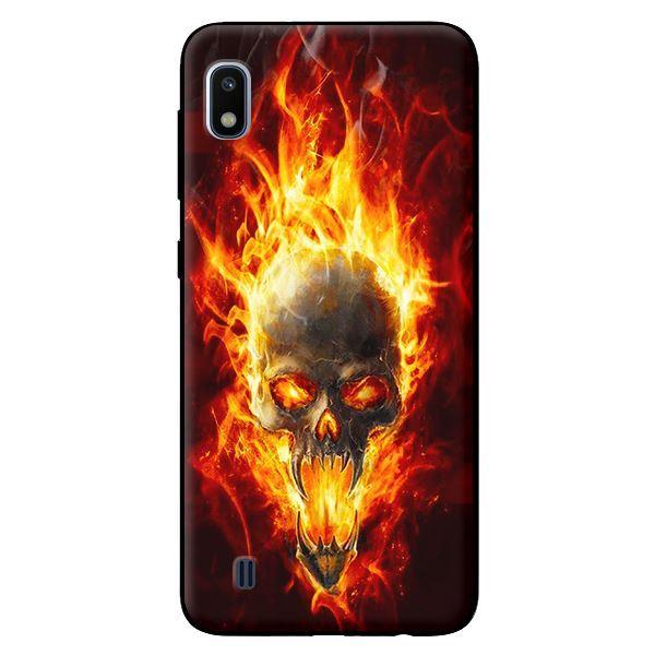 Ốp lưng in cho Samsung Galaxy A10 mẫu Quỷ Lửa - Hàng chính hãng