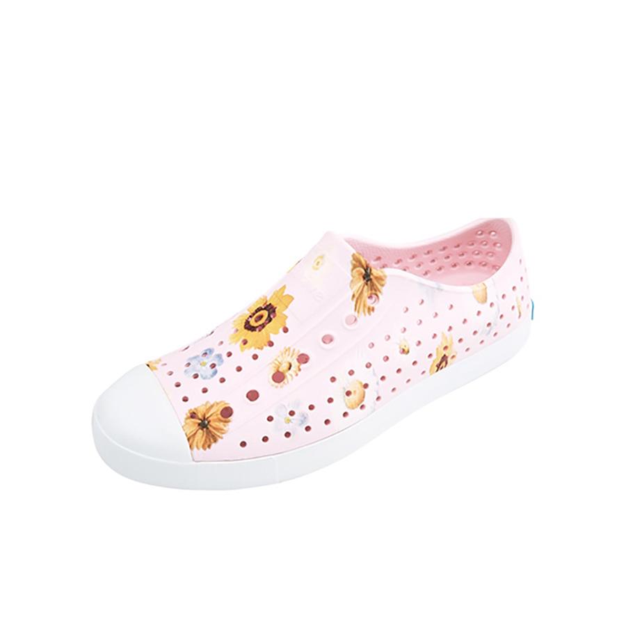 Giày Lười Unisex NATIVE Jefferson Print - Milk Pink/ Shell White/ Memento Floral - 37.5