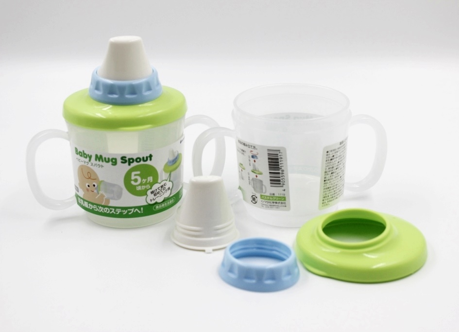 Combo 01 Cốc tập uống cho bé có núm Inomata 230ml + 01 Set ống hút đa sắc màu Seiwa Pro có thể tái sử dụng nhiều lần - Nội địa Nhật Bản