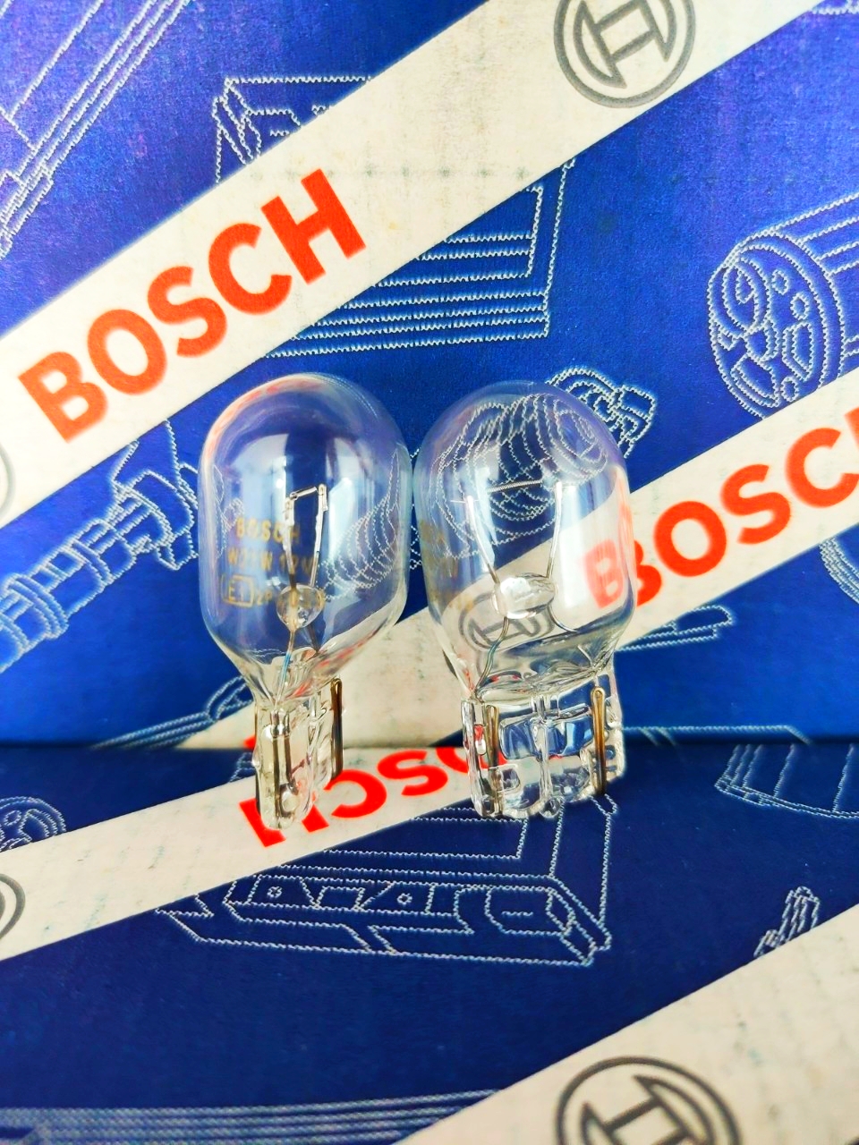 Bóng đèn Bosch. W21W 12V 21W đèn báo lùi , đèn tín hiệu xi nhan trước , đèn tín hiệu xi nhan sau , đèn báo đỗ xe