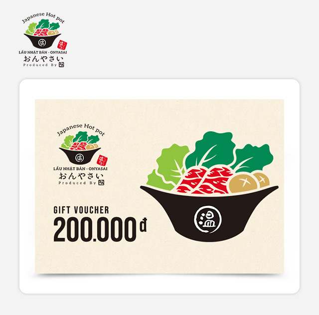 Giftpop - Phiếu Quà Tặng On-Yasai Shabu Shabu 200K