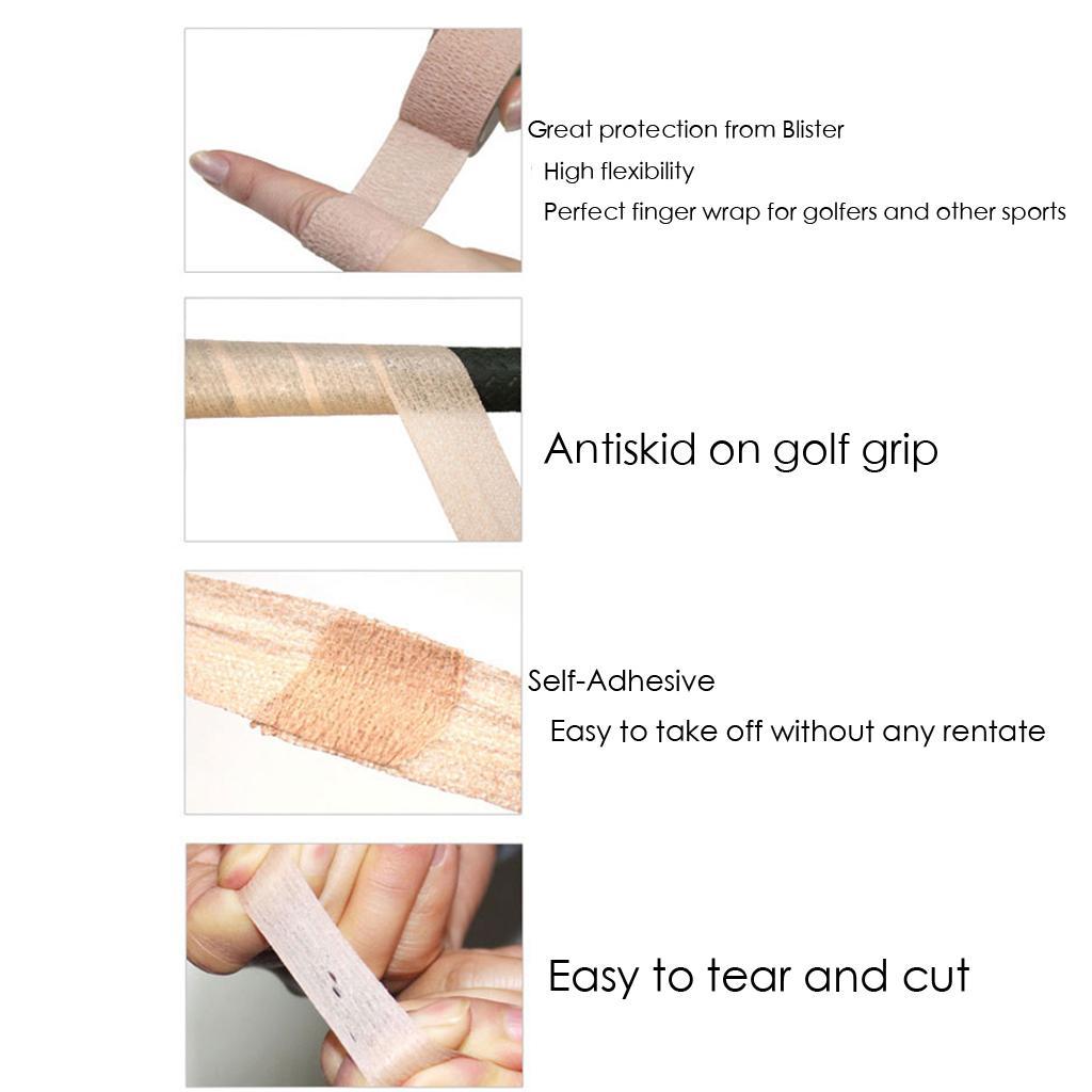 2 Pieces Golf Finger Wrap Sports Support Compression  Tape Adhesive