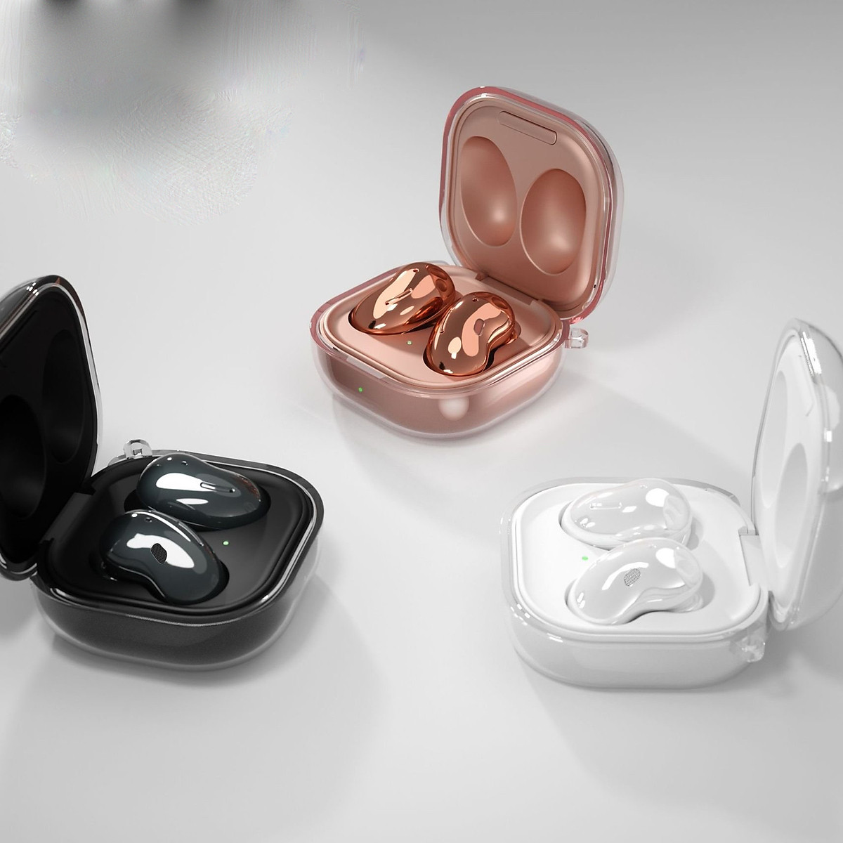 Case ốp cho Samsung Galaxy Buds 2 Pro/ Buds 2 TPU Kai Trong Suốt Animal Kèm Móc Treo_ Hàng Chính Hãng