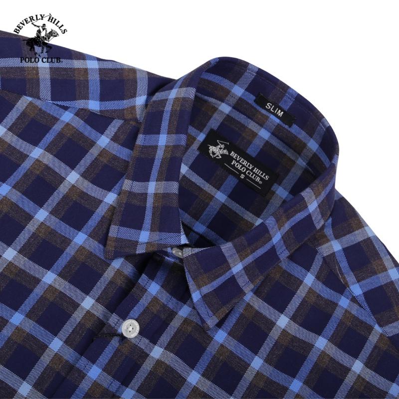 Áo sơ mi Dài tay Nam Beverly Hills Polo Club Slimfit Xanh CMSLS20TL023
