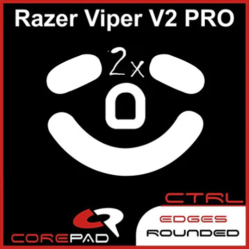 Feet chuột PTFE Corepad Skatez CTRL Razer Viper V2 PRO Wireless - 2 Bộ - Hàng Chính Hãng