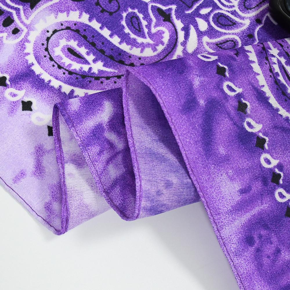 Khăn BANDANA Loang Họa Tiết Màu Sắc -Bandana Mẫu Mới Nhất - BDN41 Nâu vàng