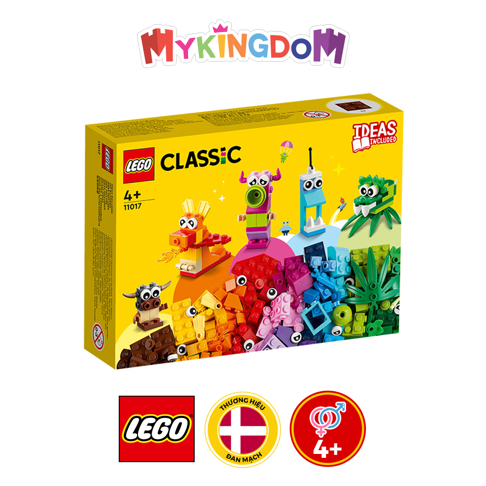 Đồ Chơi LEGO Hộp Gạch Classic Chủ Đề Quái Vật Sáng Tạo 11017 (140 chi tiết)