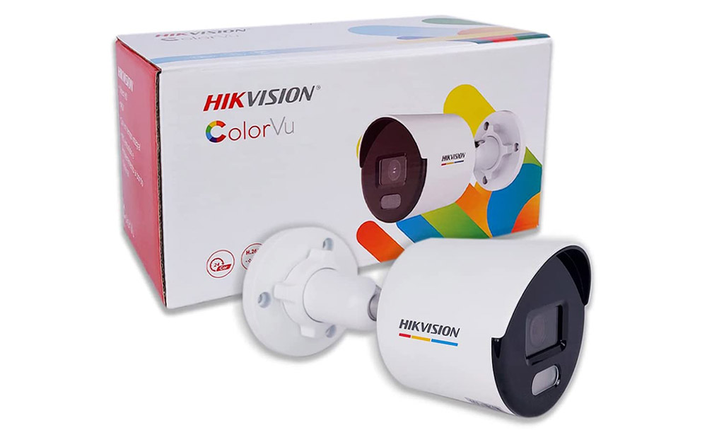Camera ip thân 2.0MP ColorVu Hikvision DS-2CD1027G0-L có màu ban đêm, chống bụi và nước: IP67,hỗ trợ chức năng cấp nguồn qua Ethernet PoE. Hàng chính hãng