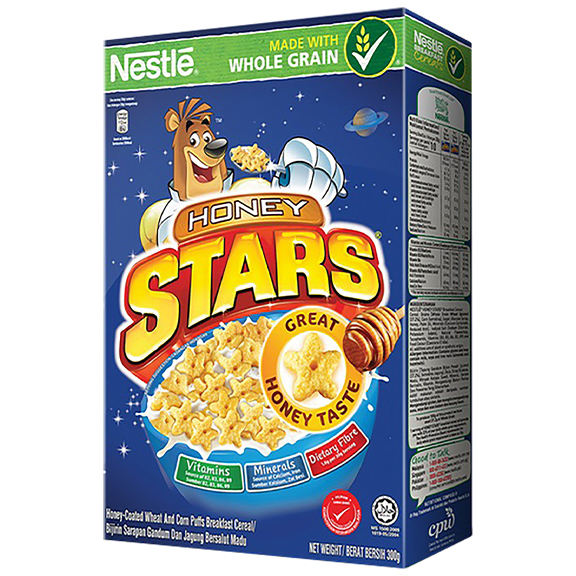 Combo 2 hộp ngũ cốc ăn sáng Honey Stars (Hộp 300g) [Tặng hộp cát trọng lực]
