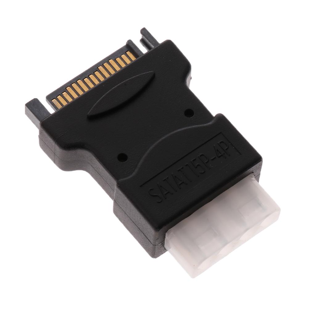 4 Pin PC IDE Female To 15 Pin SATA Male Power Adapter Convertor Connector