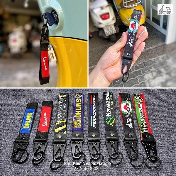 Móc Khóa Dây Vải Vespa Cao Cấp