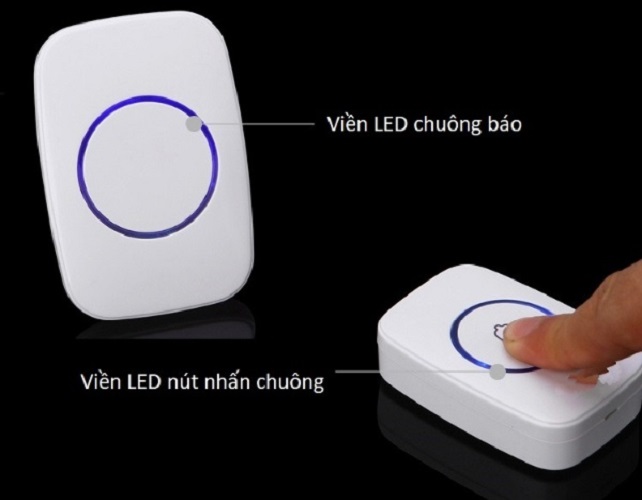 Chuông đôi thông minh màu sắc trang nhã, kiểu dáng sang trọng không dùng pin cao cấp M10