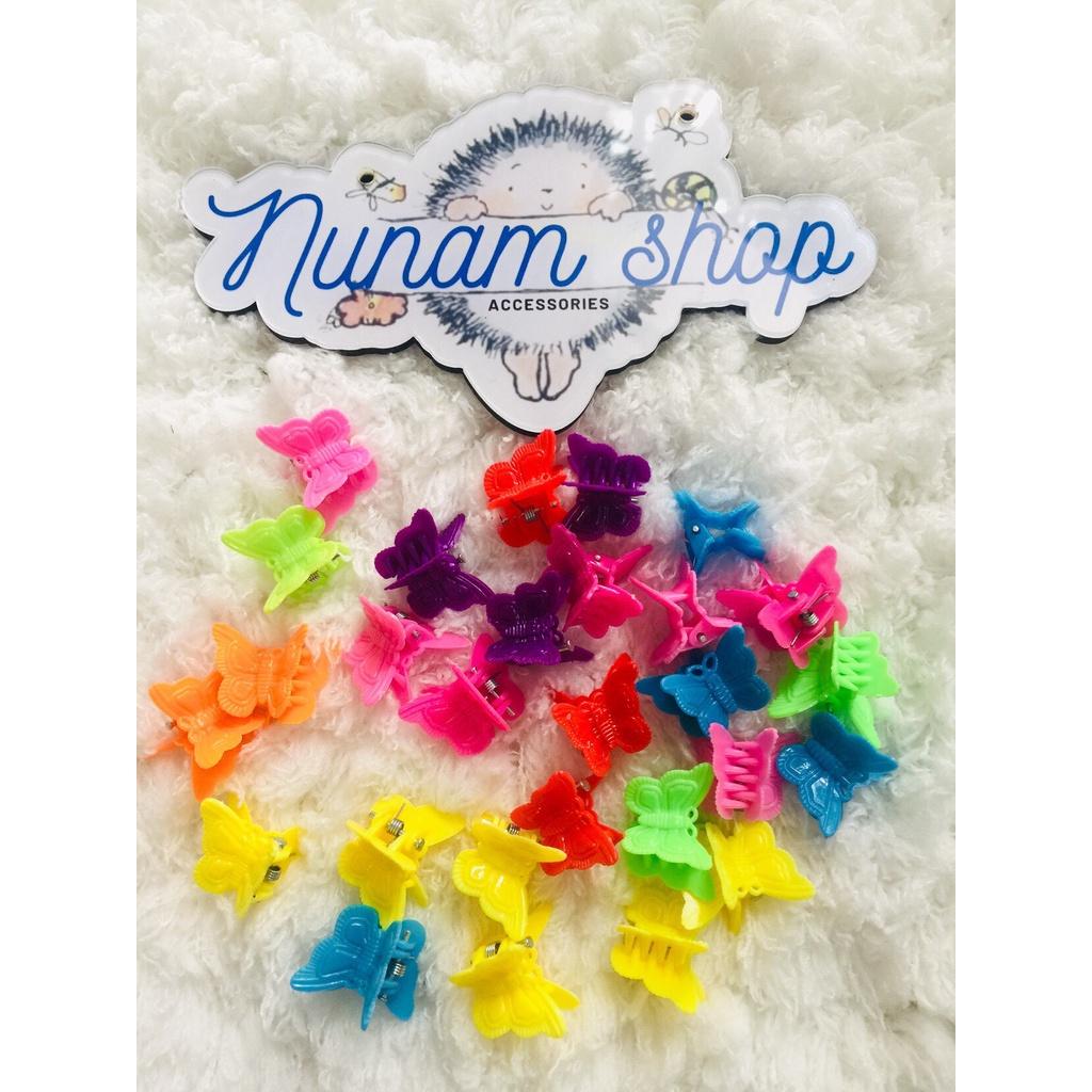 Set 50 kẹp tóc càng cua mini hình bướm nhiều màu phong cách hàn quốc - Nunam shop