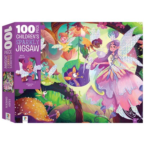 Fairy Garden: 100 Piece Sparkly Jigsaw Puzzle