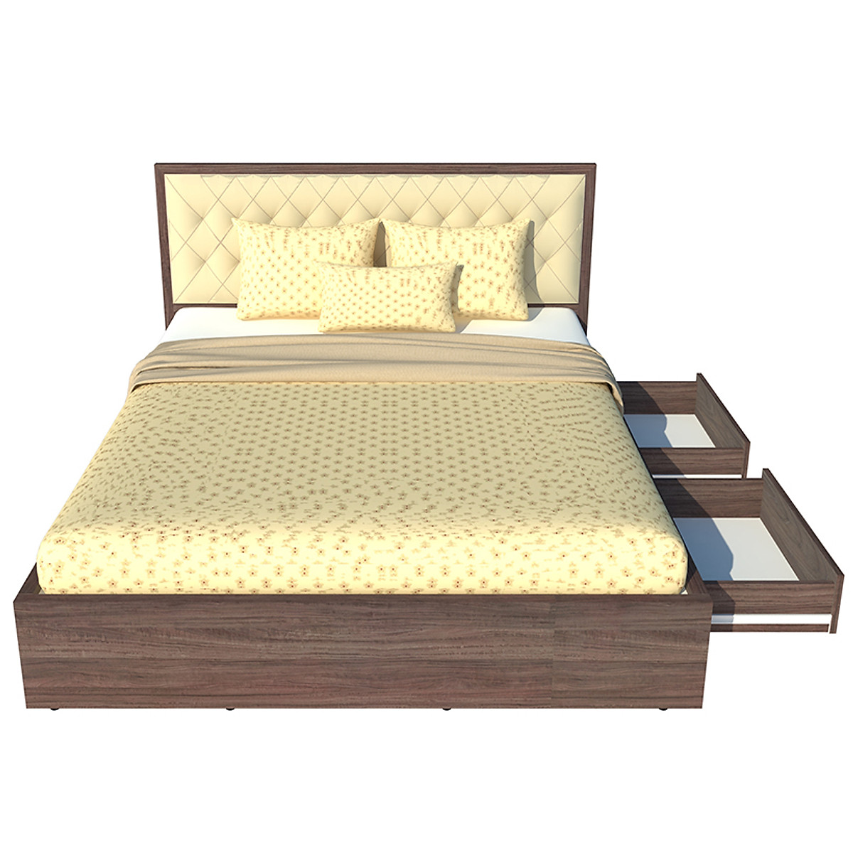 Giường ngủ 2 hộc kéo Tundo 140cm x 200cm