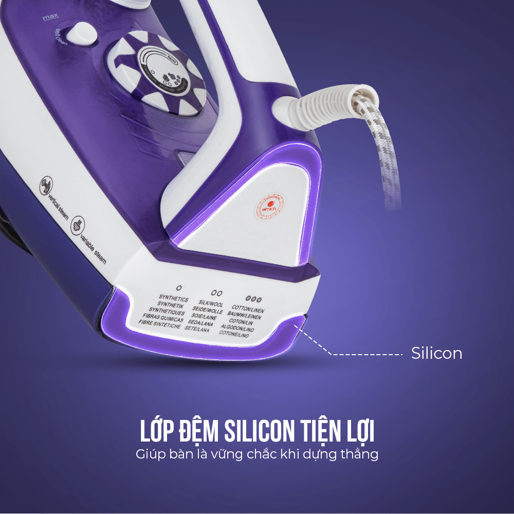 Bàn Ủi Hơi Nước Elmich SIE-3434 300ml, Hàng Chính Hãng, Nút Vặn Điều Chỉnh Nhiệt Độ - JoyMall