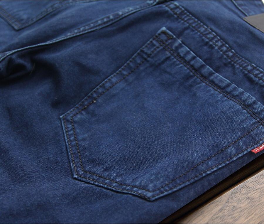 Quần short jean nam xanh cào xước Q168