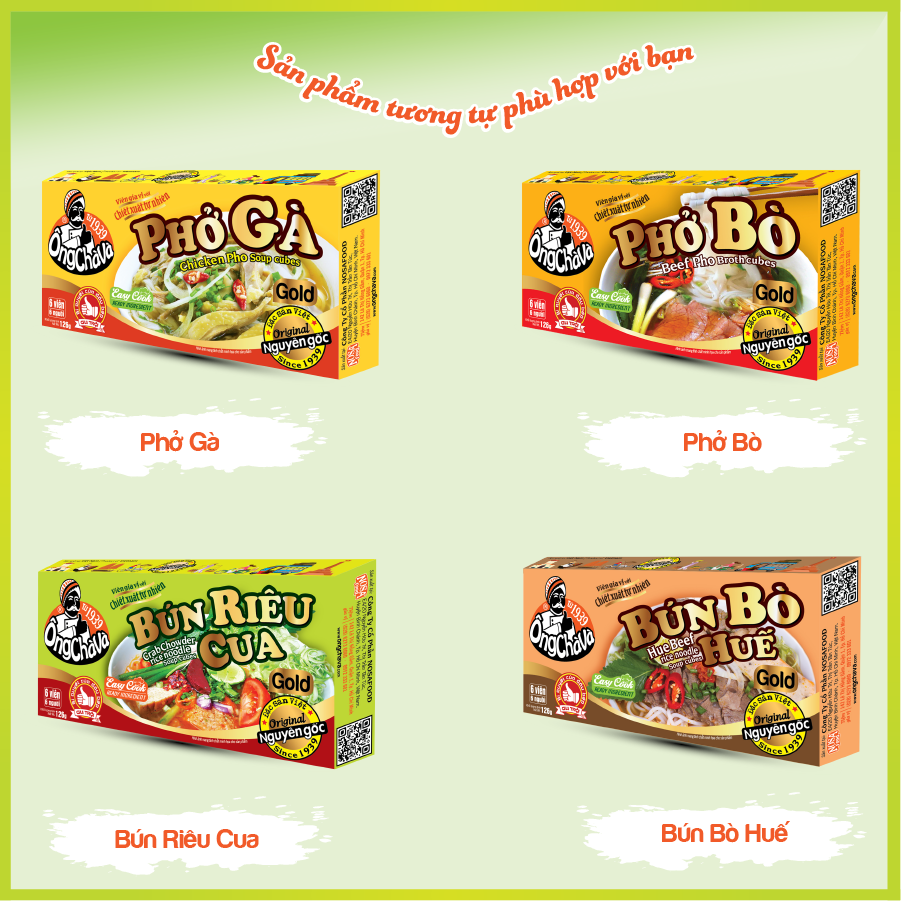 Combo 10 Hộp Viên gia vị Lẩu Thái Ông Chà Và 126gr (Thai Hot Pot Cubes)