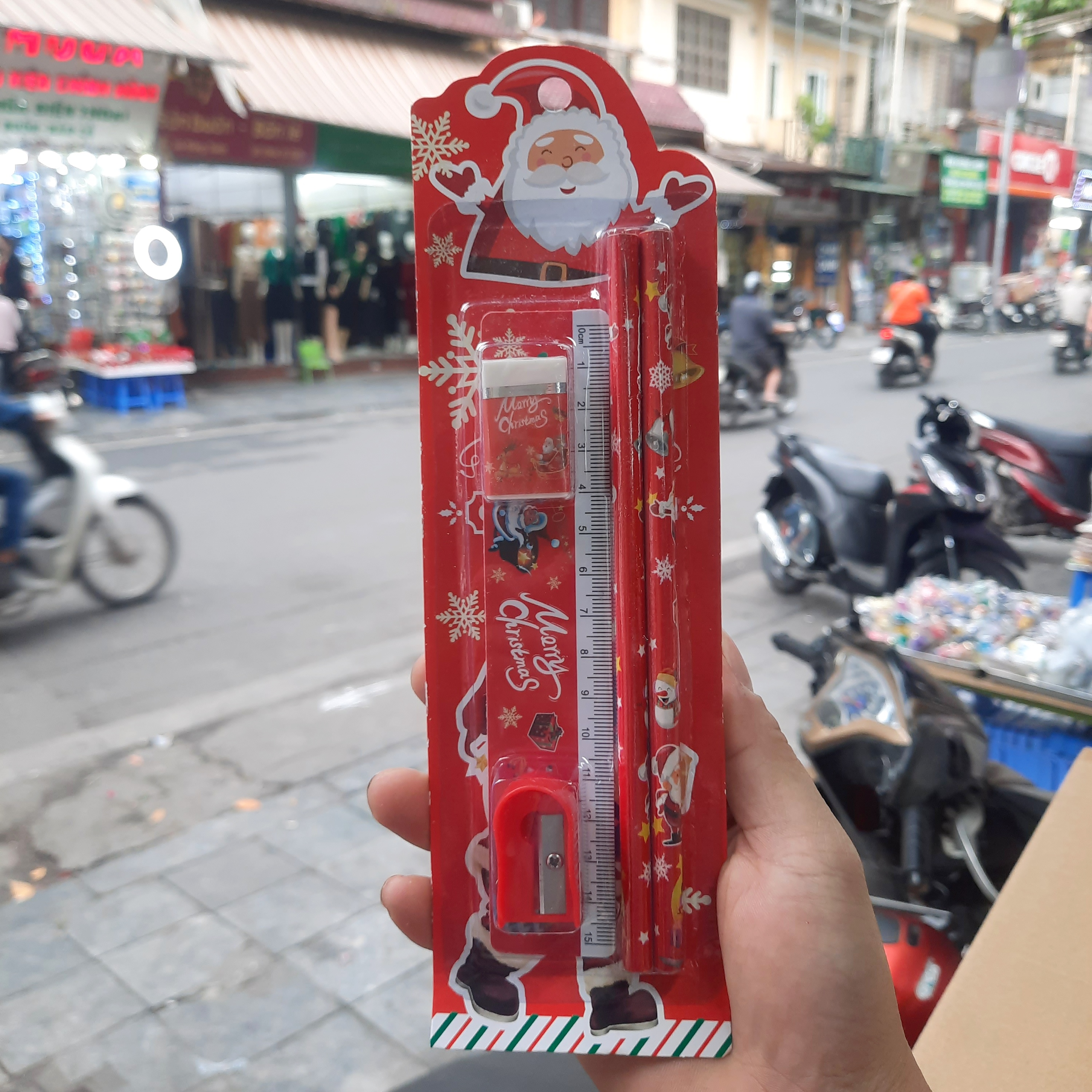 Vỉ chì noel,quà tặng noel cho bé.