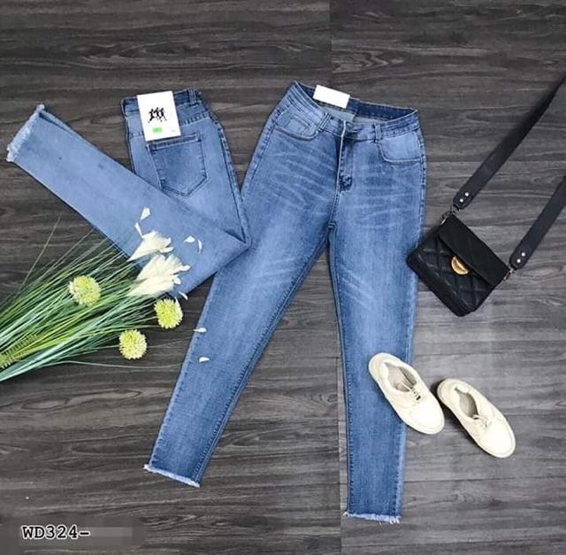 QUẦN JEANS XANH NHẠT DÁNG ÔM CO GIÃN TỐT- nhiều size