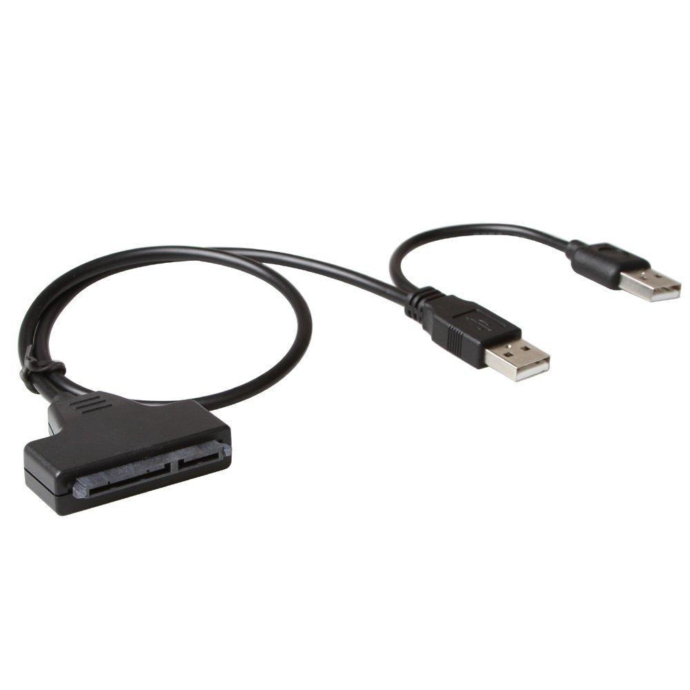 USB2.0 to SATA 22Pin Cable Adapter for 2.5" SATA HDD Hard Disk Drive Solid State Drive