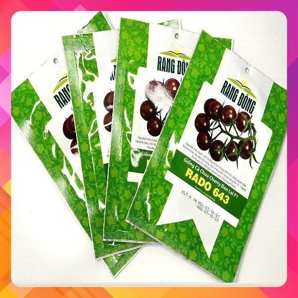 Hạt giống cà chua cherry đen lai F1 RADO 643 9