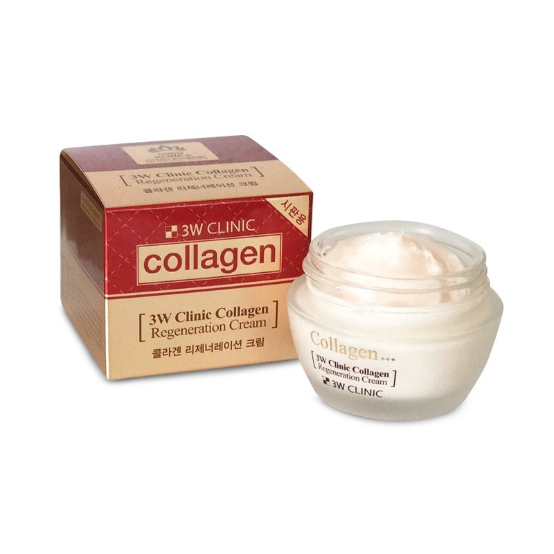 Kem dưỡng trắng da chống lão hóa Hàn Quốc cao cấp 3W Clinic Collagen Regeneration Cream (60ml) – Hàng Chính Hãng