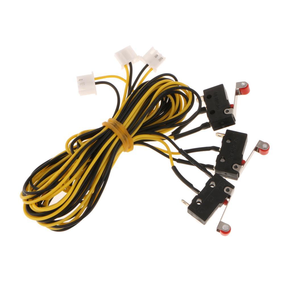 3D Printer Momentary Mechanical Limit Switch 250V 5A with Long Cable 600mm