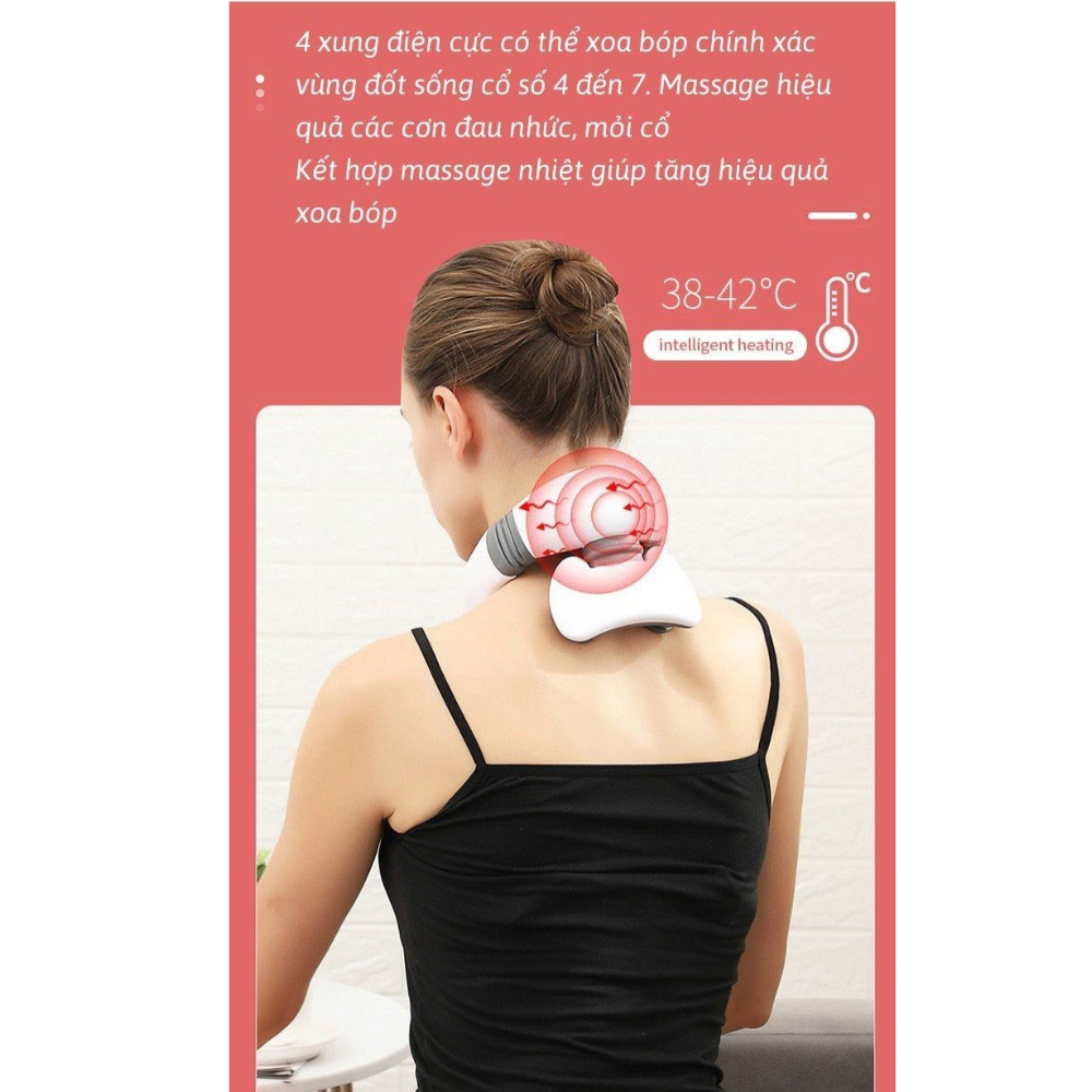 Máy Massage Cổ Xung Điện ÉM 9 RULAX 4 Chức Năng Công Suất 18000 Pa