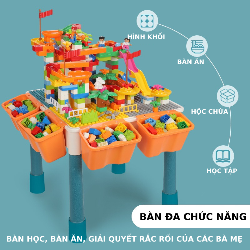 Bàn xếp hình cho bé đa chức năng giúp trẻ thông minh và phát triển trí tuệ