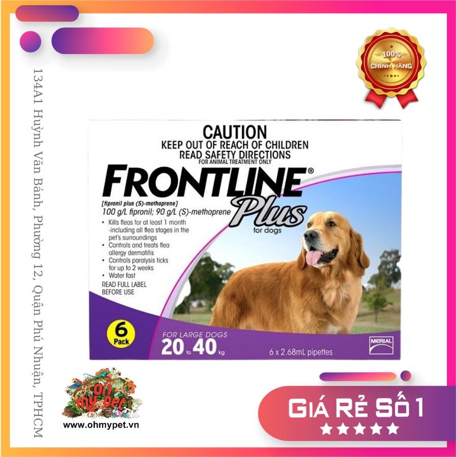 Nhỏ gáy Frontline Plus Diệt ve cho chó theo số ký