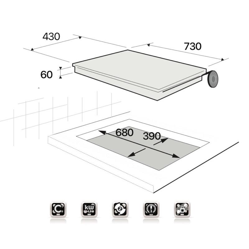 Bếp điện từ kết hợp hồng ngoại Kenner  KTIE-1088