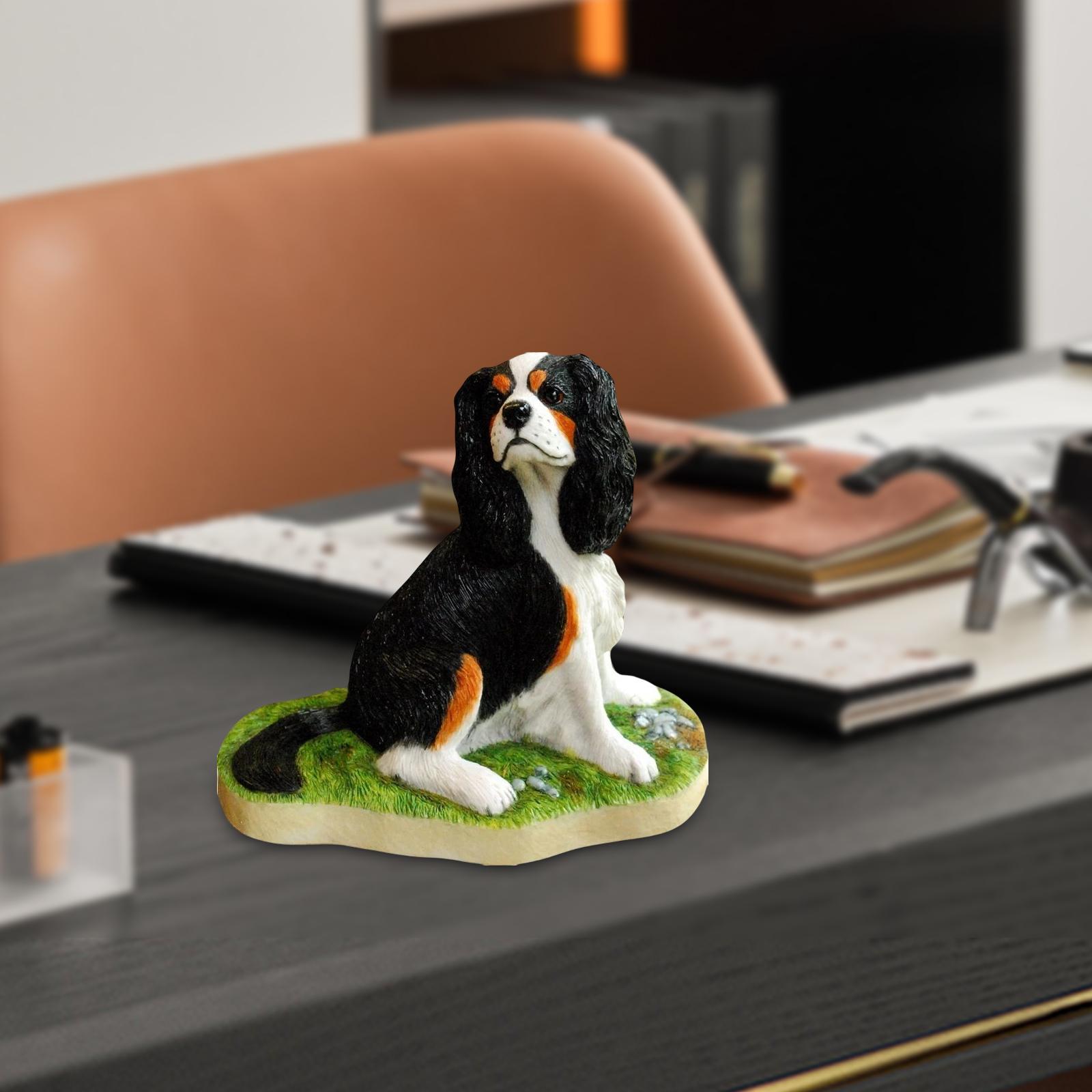 Adorable  Dog Statue Figurine for Park Patio