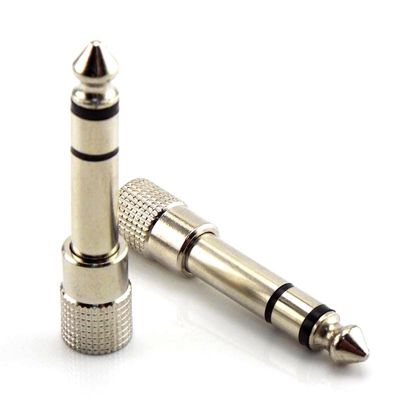 Set 5 Đầu Nối Chuyển Đổi Âm Thanh 6.3mm 1/4" Male Sang 3.5mm 1/8" Female